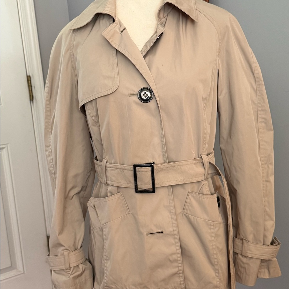 Talbots petites Beige Belted Trench Coat